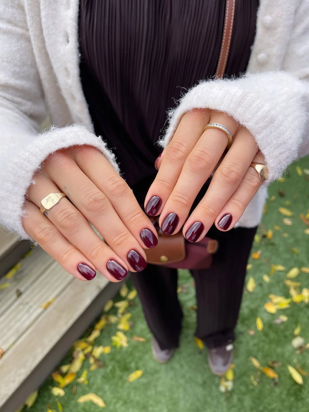 September nails color 2026 Glossy Blackberry Nails That Welcome Early Fall