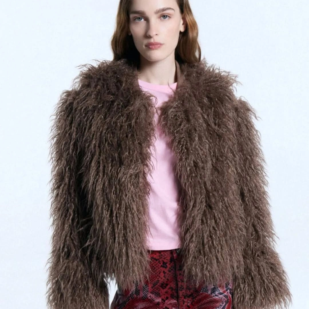 shaggy jacket Modern Bohemian Layers With Soft Movement