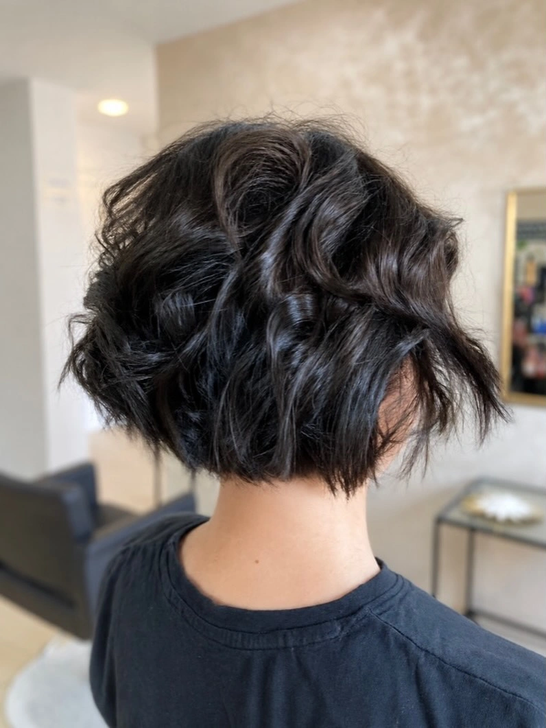 short bobbed hairstyle Textured French Bob With Soft Movement