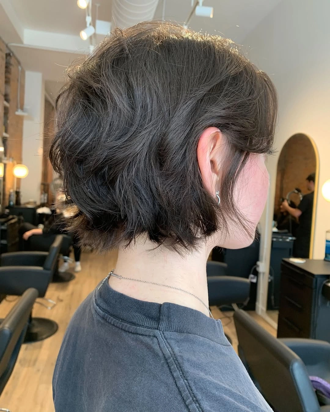 short bobbed hairstyle Soft Layered Bob With Natural Volume