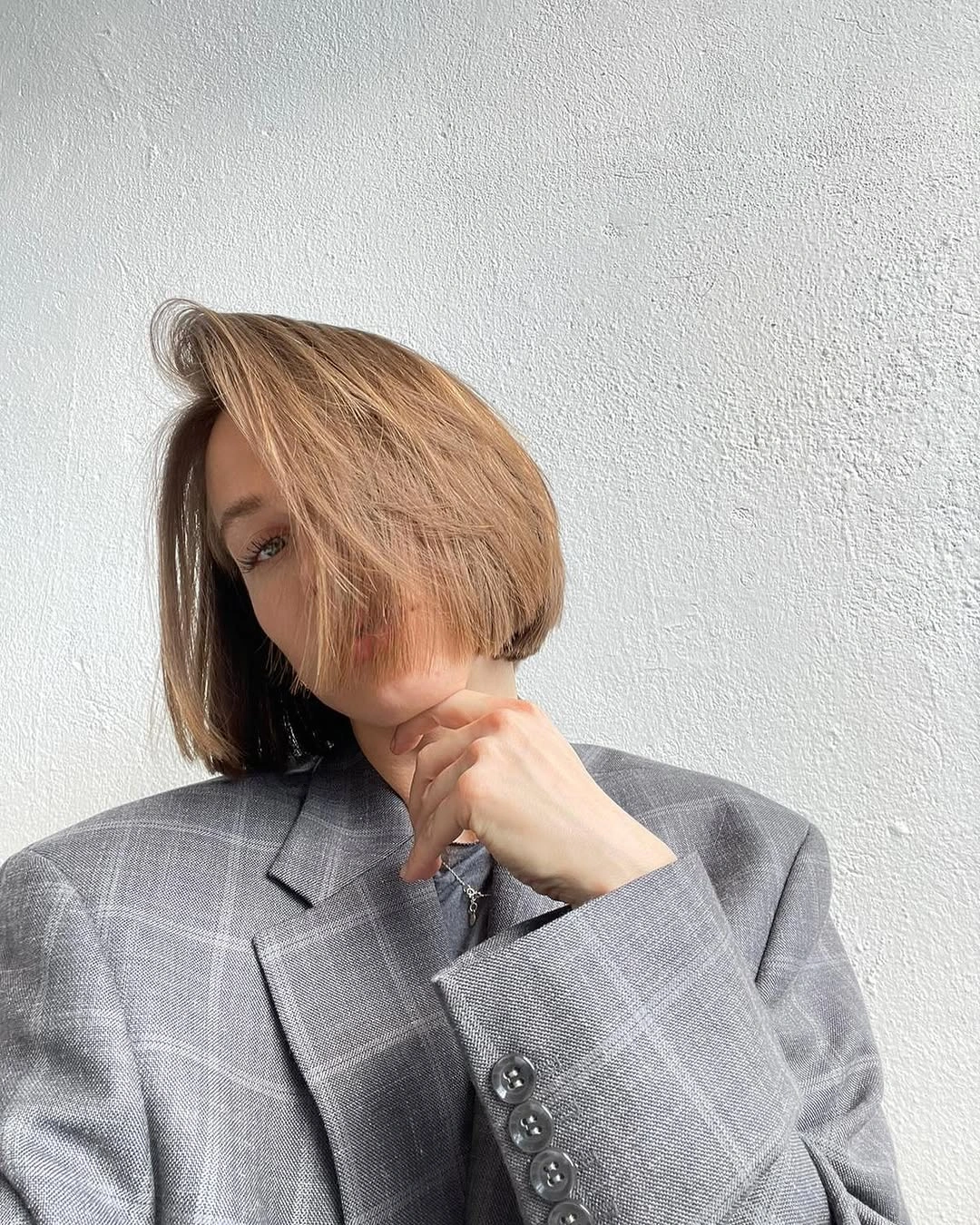 short bobbed hairstyle Modern Glass Bob With Sharp Precision