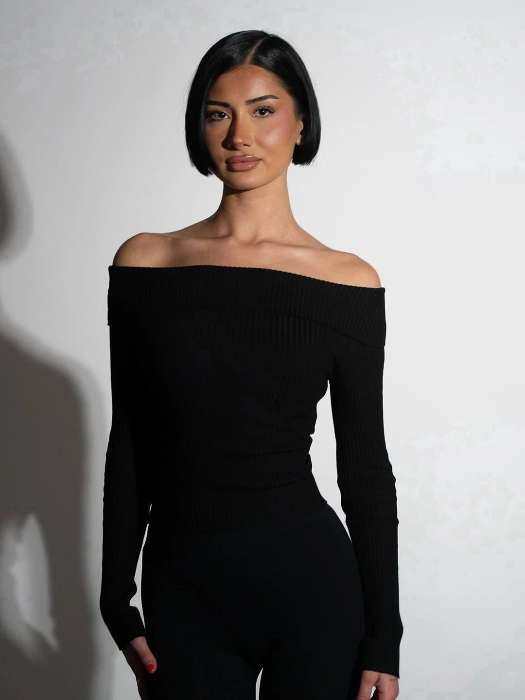 short bobbed hairstyle Sharp Chin-Length Precision Bob