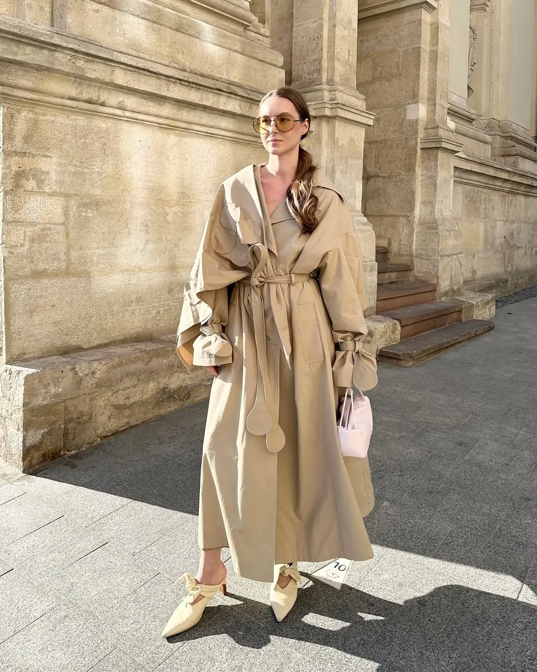 Trench coat fall outfits 2026 Statement Sleeves Bring High Fashion Energy to a Classic Trench