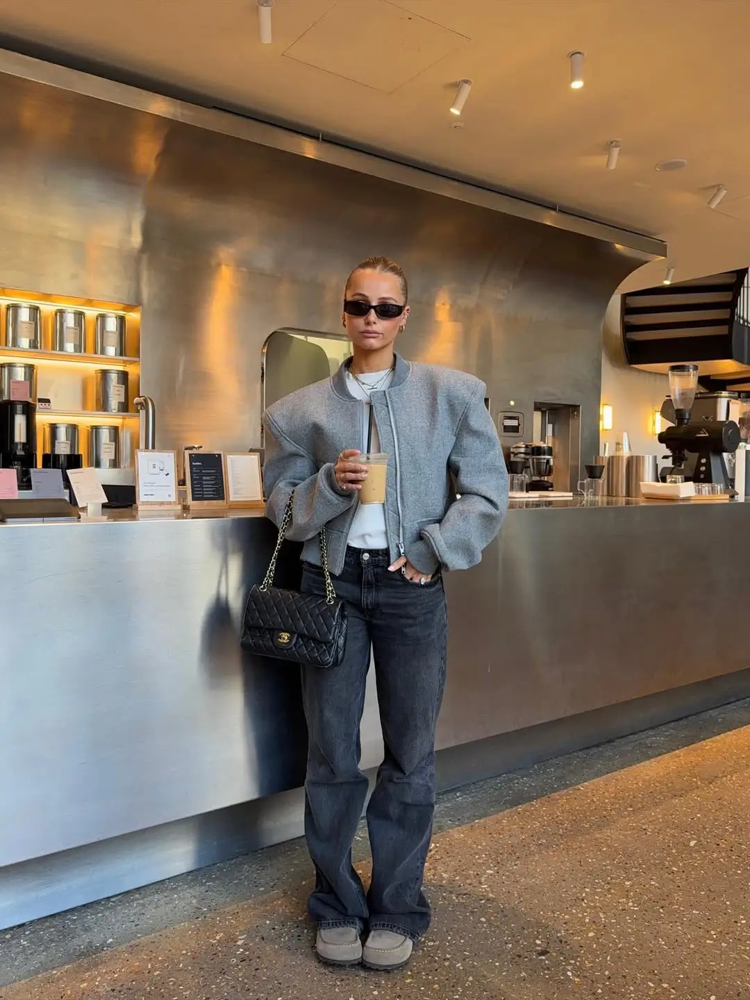 wide leg jeans outfit fall 2026 Sporty Layers That Make Coffee Runs Feel Chic