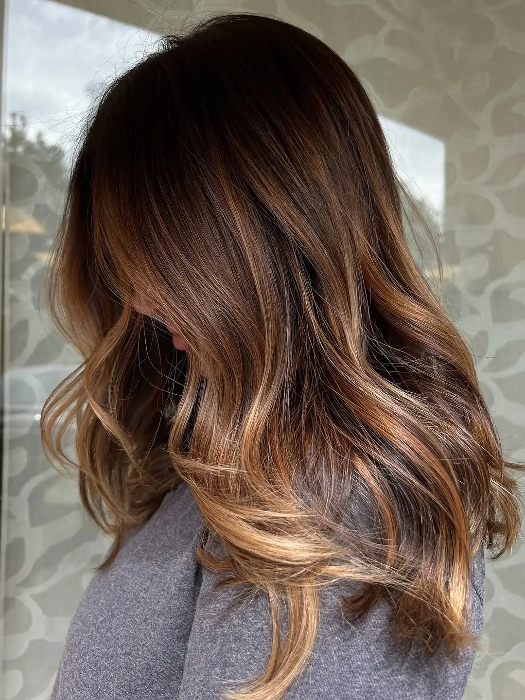 Fall brown hair colour ideas 2026 Toffee Brown Balayage With Golden Glow