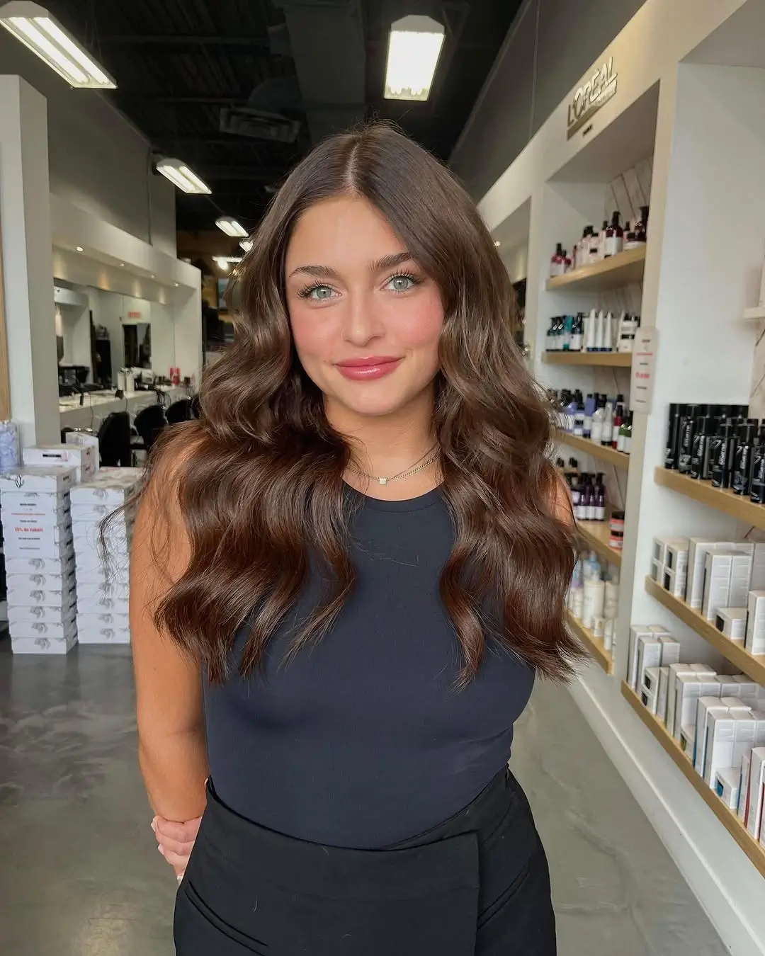 Fall brown hair colour ideas 2026 Deep Chocolate Waves That Never Go Out of Style