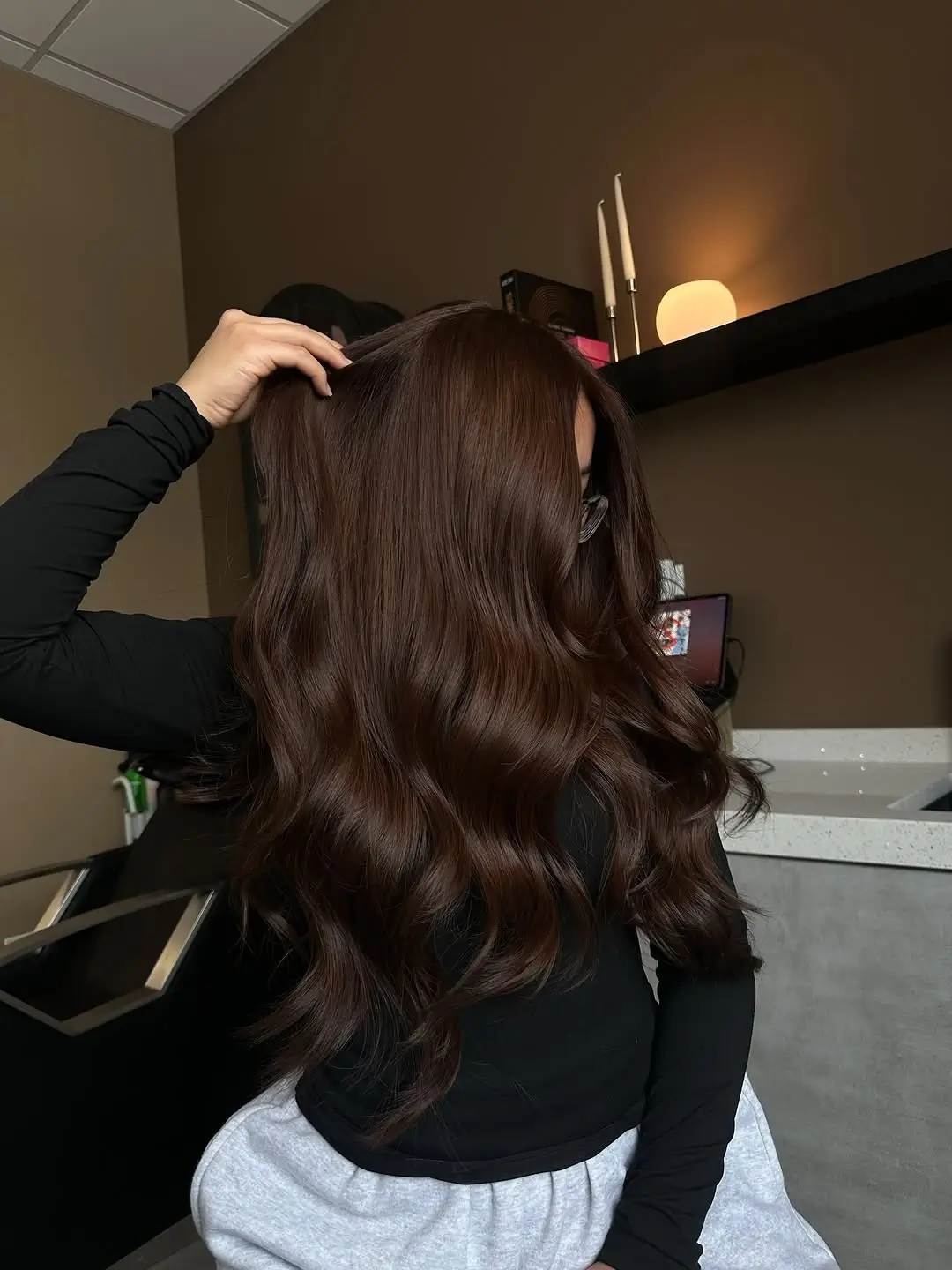 Fall brown hair colour ideas 2026 Espresso Brown With Mirror-Like Shine
