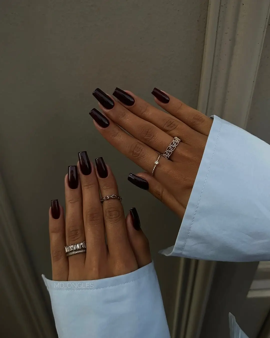 Fall gel nails ideas 2026 Dark Espresso Nails for Effortless Autumn Elegance
