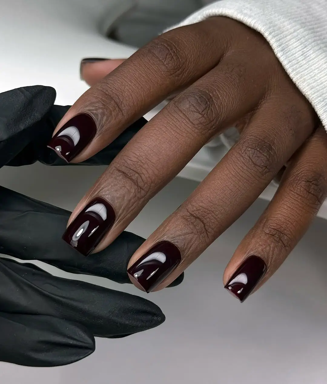 Fall nails for dark skin 2026 Deep Espresso Gloss Nails That Define Autumn Luxury