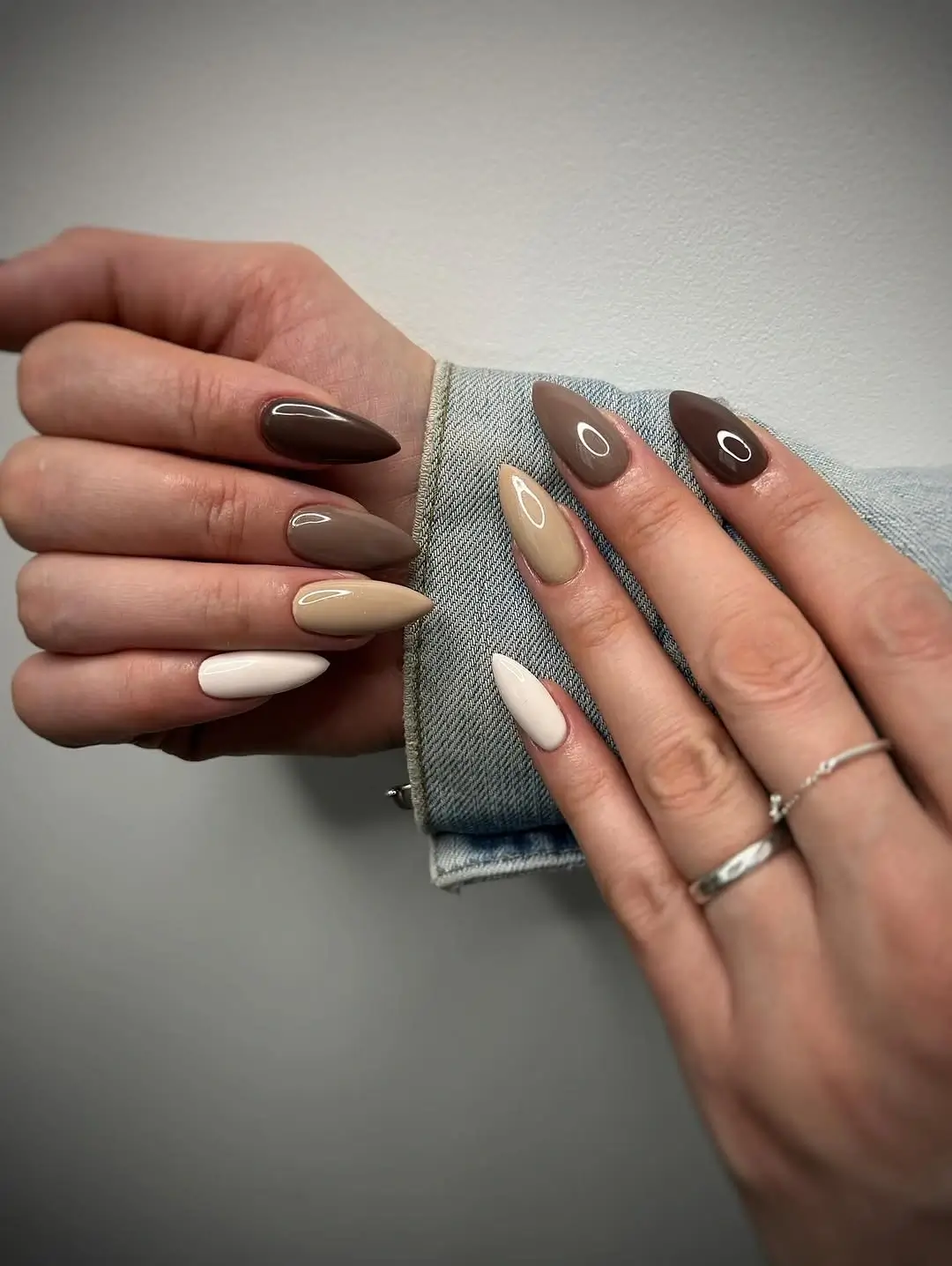 Fall short almond nails 2026 Layered Mocha Neutrals for Effortless Everyday Style