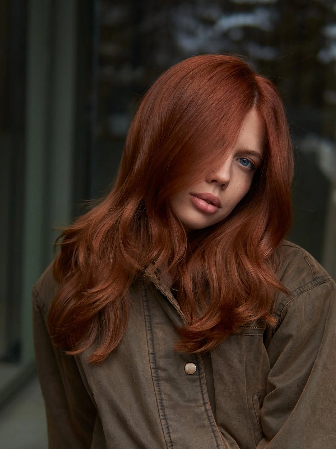September hair colour trends 2026 rich auburn copper with soft curtain layers