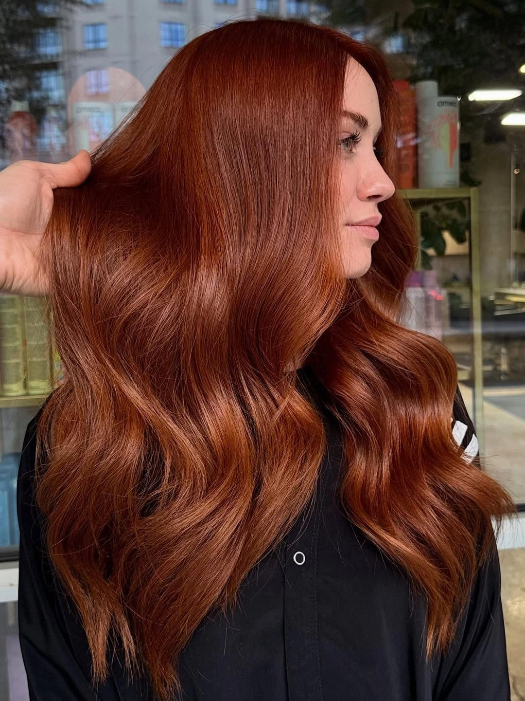 September hair Colour trends 2026 rich auburn lengths with polished autumn glow