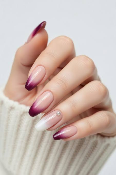 Visual Idea — Medium Length Winter Nails