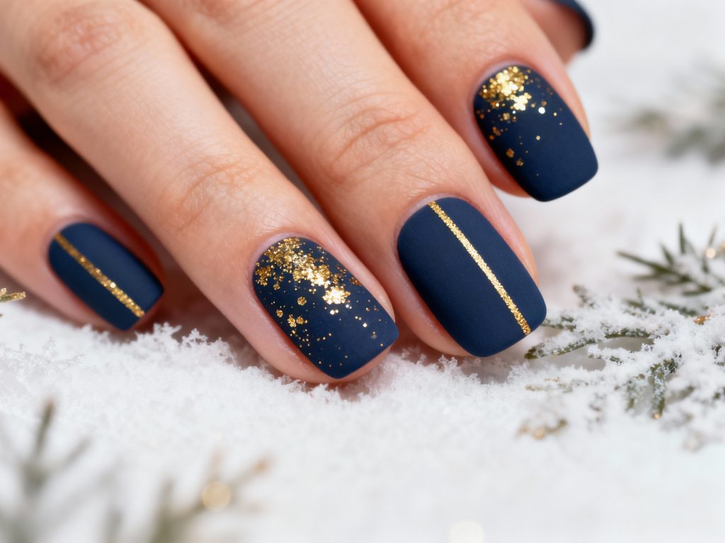 Matte Visual Idea — Everyday Winter Nails