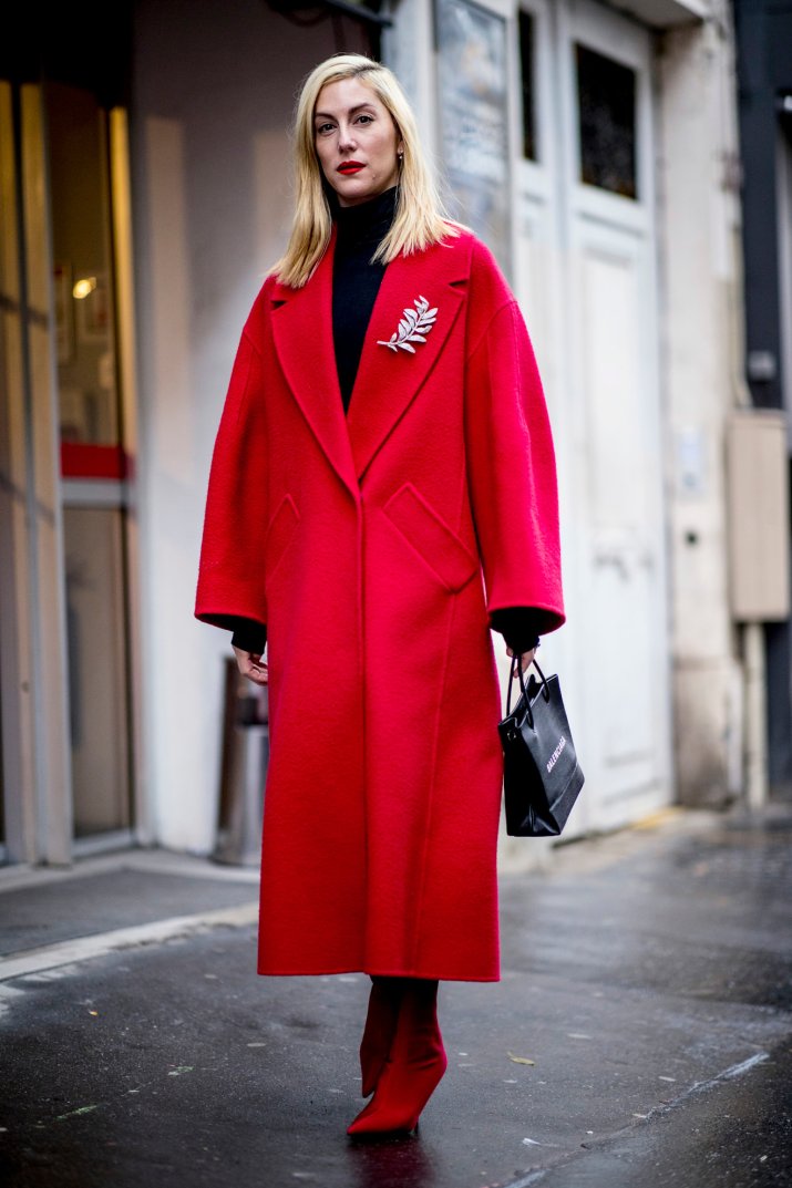 Vibrant Red Long Coat for a Dramatic Evening Ensemble Vibrant Red Long Coat for a Dramatic Evening Ensemble — Peacoat Outfits