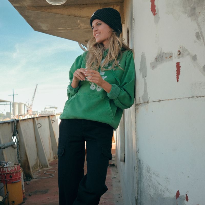 Green Hoodie with Black Cargo Sweatpants Green Hoodie with Black Cargo Sweatpants — Sweatpants Outfits