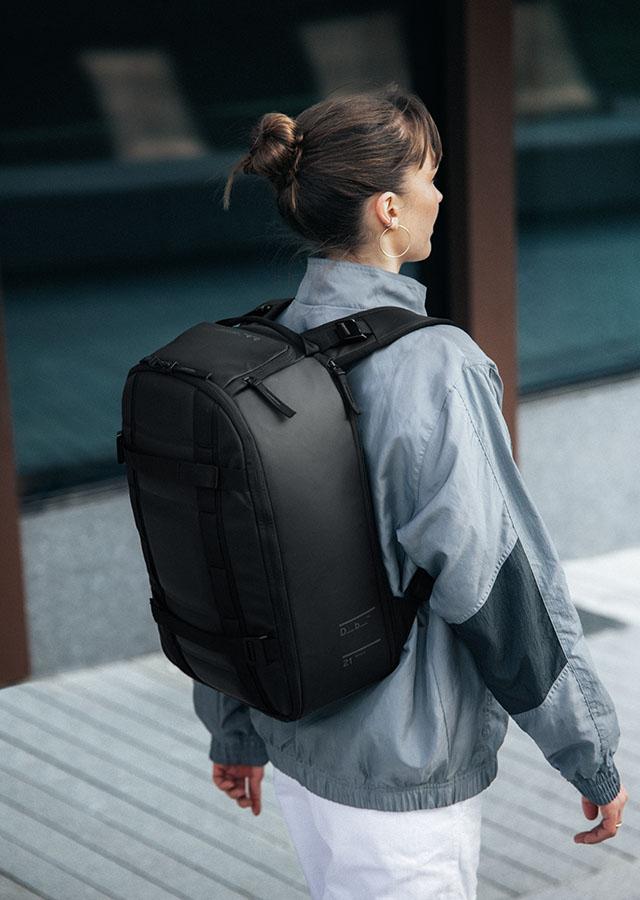 Lightweight Jacket and Backpack for Practical Travel — Winter Airport Outfits
