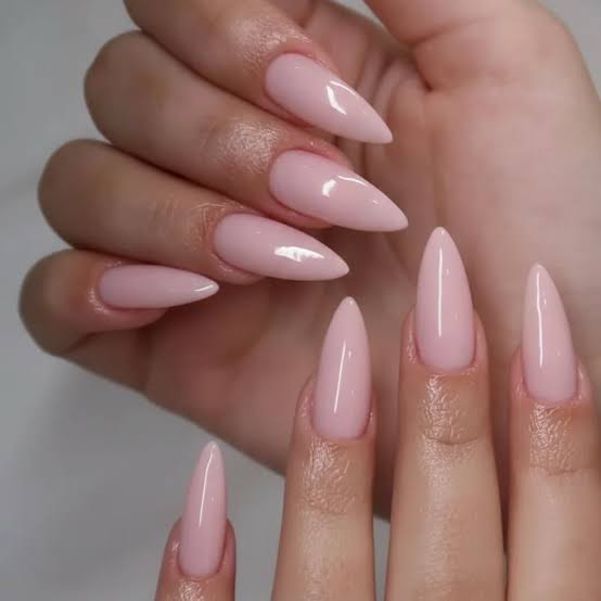 Solid Glossy Light Cool Pink Solid Glossy Light Cool Pink — Pastel Winter Nails
