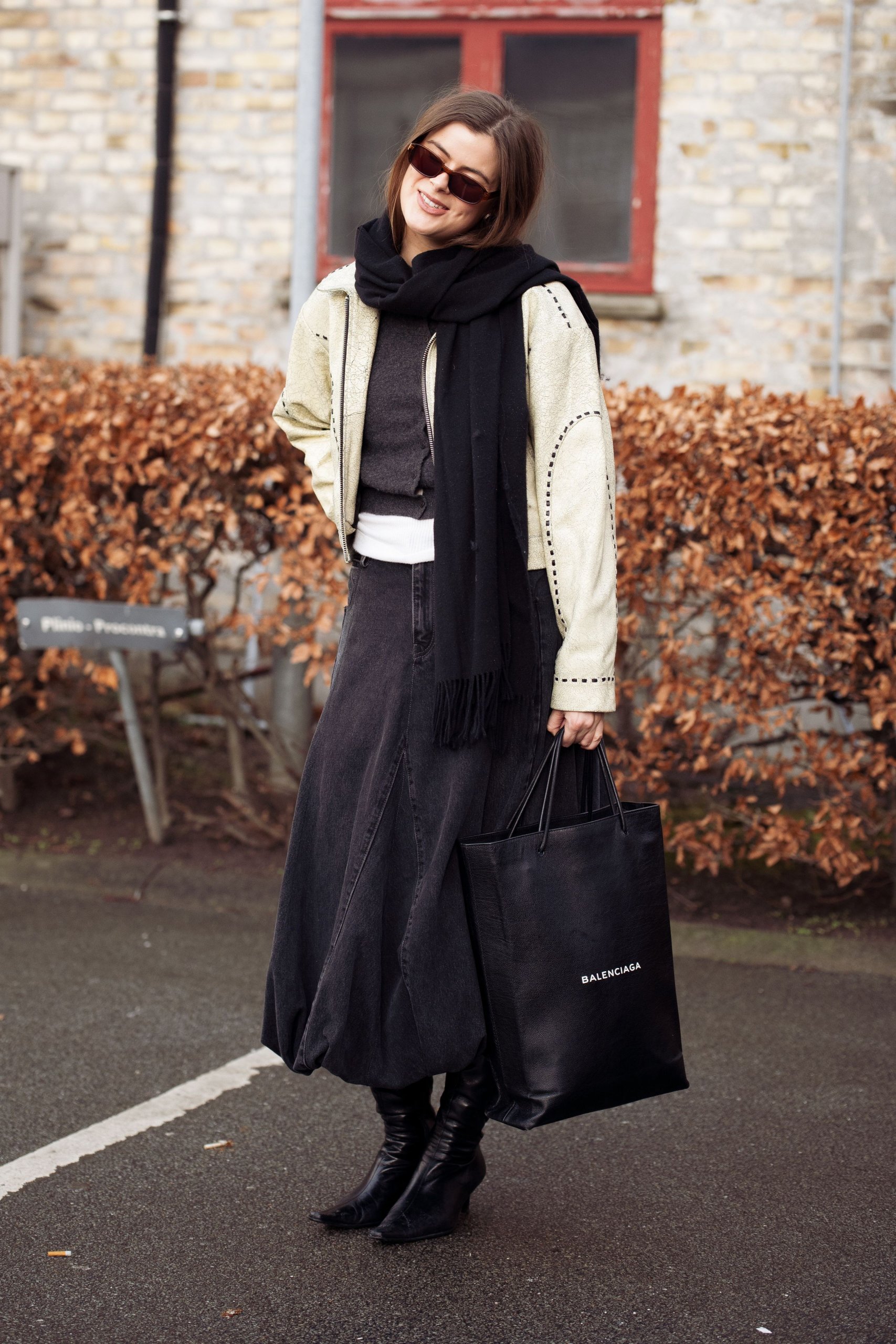 How To Wear A Denim Skirt In Winter | British Vogue