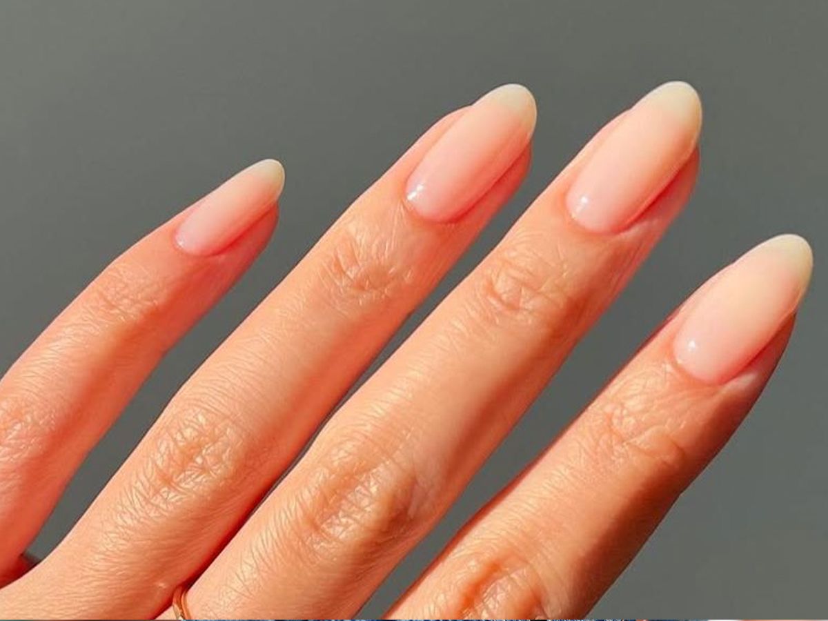 Natural Glossy Visual Idea — Winter Nude Nails