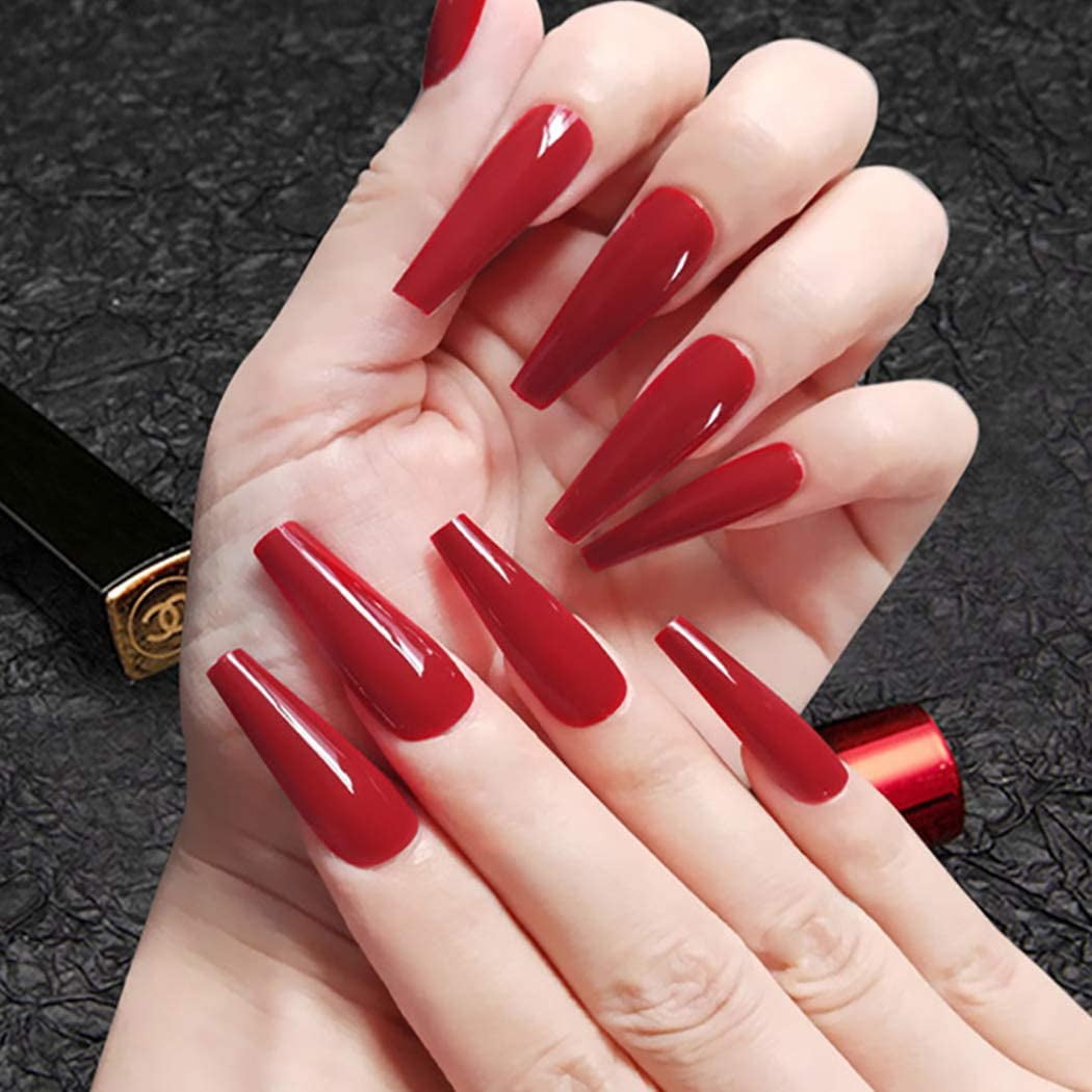 Visual Idea — Winter Acrylic Nails