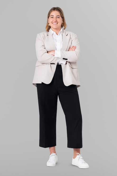 Beige Blazer and Sneakers for a Smart Casual Teacher Vibe Beige Blazer and Sneakers for a Smart Casual Teacher Vibe — Winter Teacher Outfits