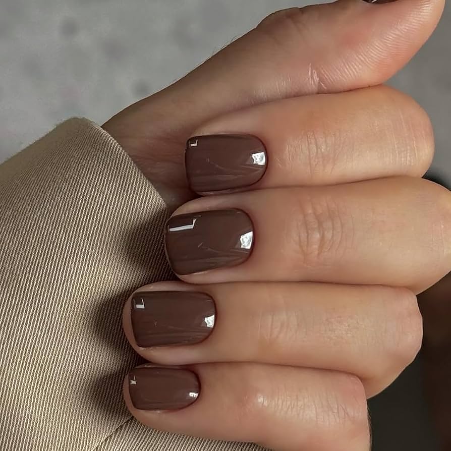 Visual Idea — Short Winter Square Nails