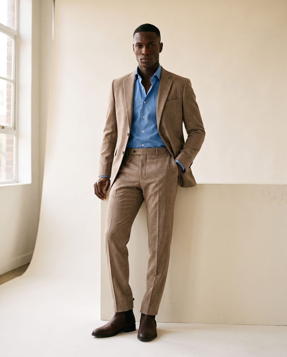 Classic Tweed Suit for Smart Occasions — Winter Outfits for Men