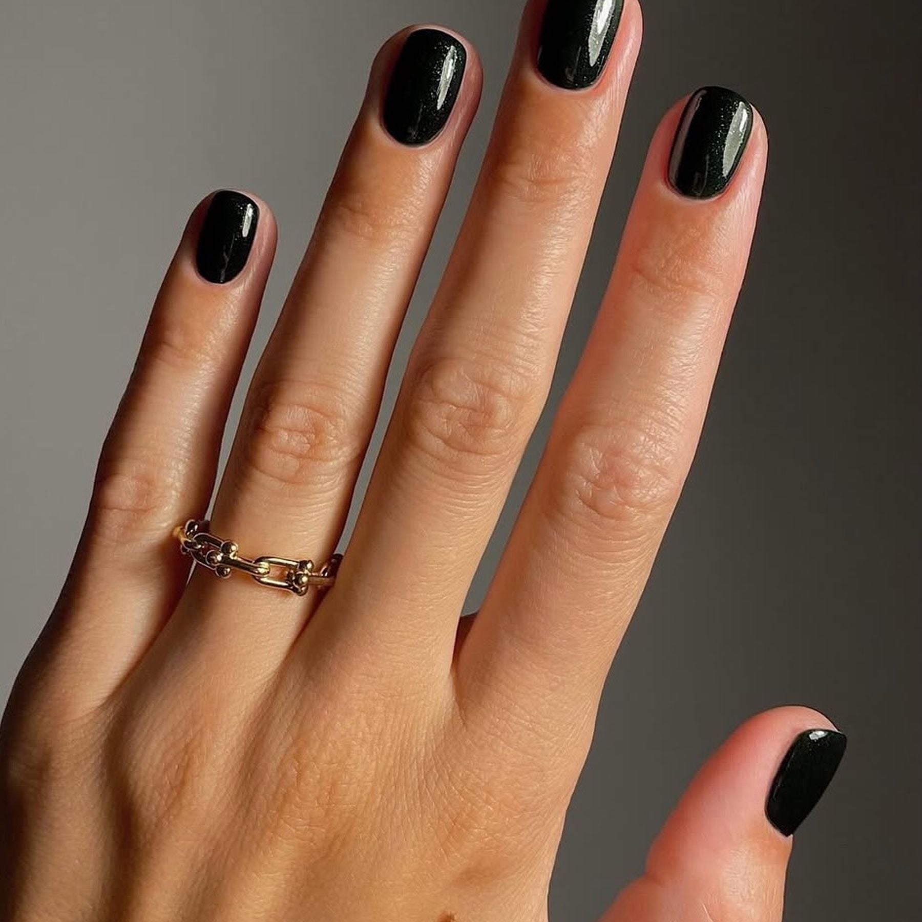 High Gloss Black Nails — Winter Nails
