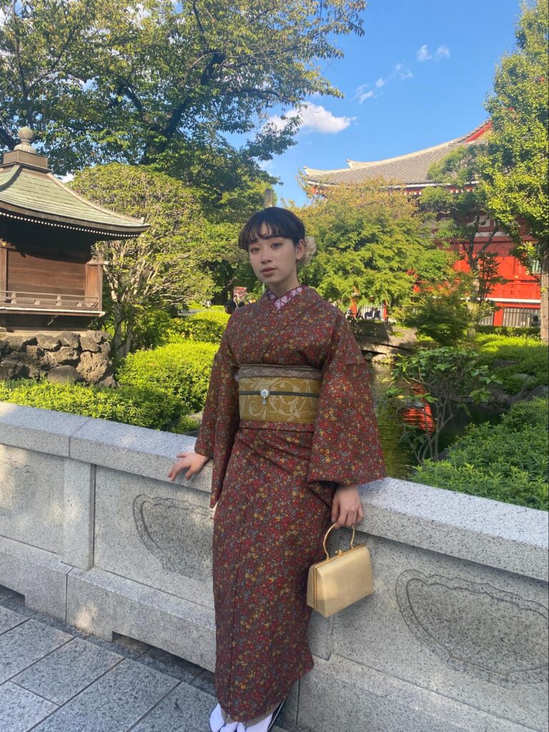 Traditional Red and Gold Floral Kimono Traditional Red and Gold Floral Kimono — Japan Winter Outfits