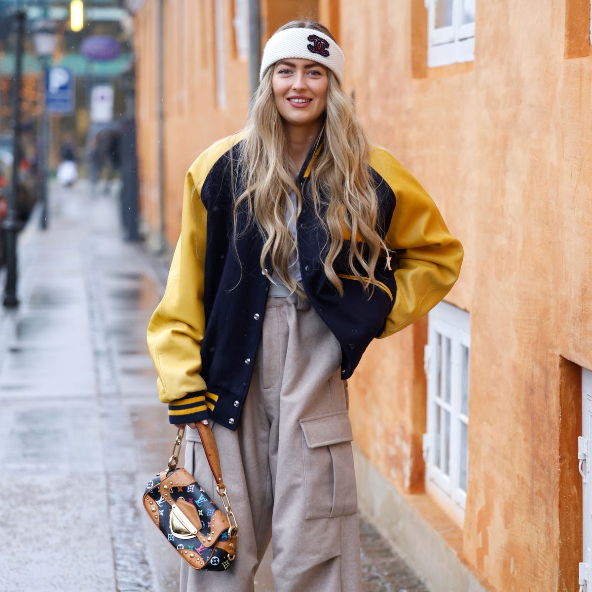Varsity Jacket with Cargo Pants for a Sporty Vibe — Winter School Outfits