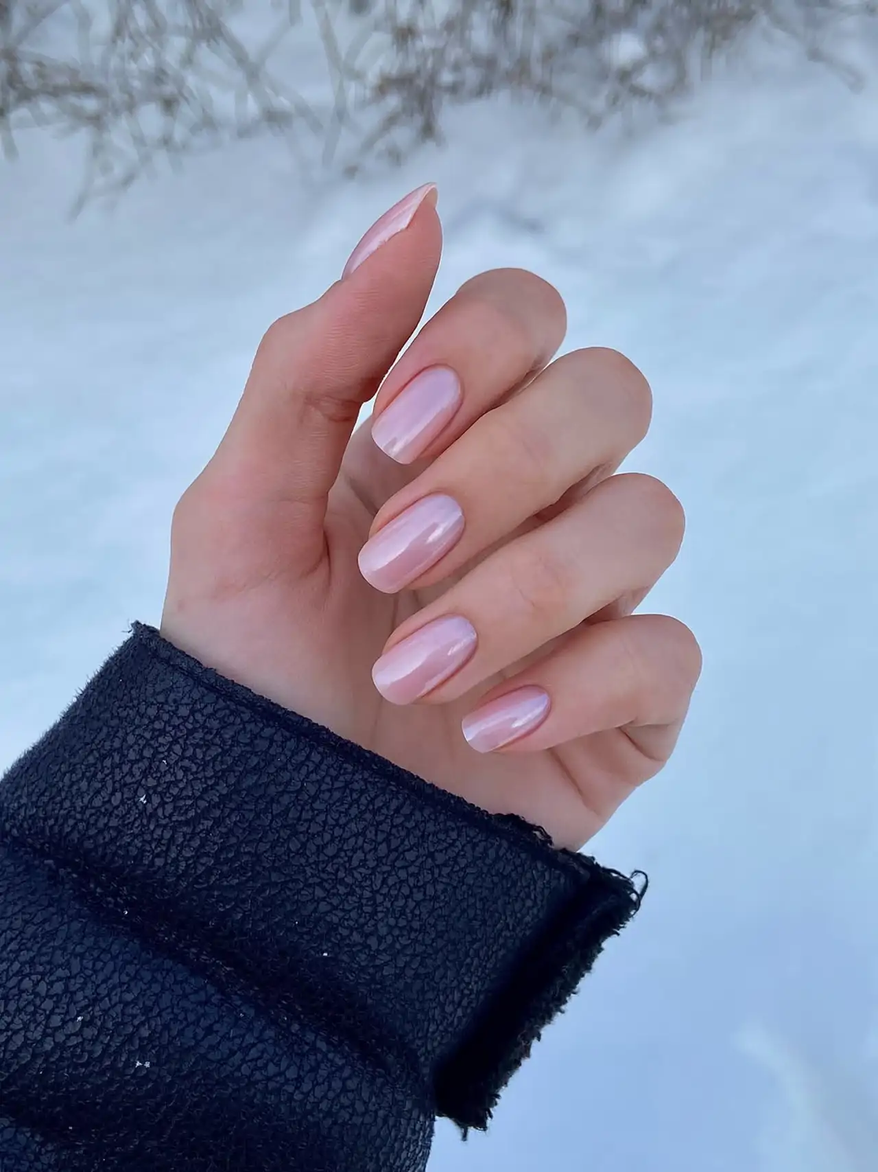 Pale Lavender Iridescent Shimmer Stilettos Pale Lavender Iridescent Shimmer Stilettos — Winter Nail Art