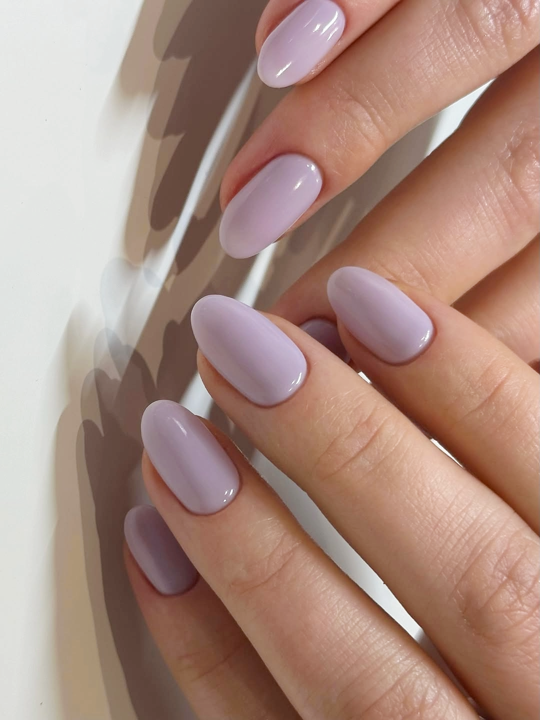 Uniform Glossy Light Lavender Uniform Glossy Light Lavender — Pastel Winter Nails