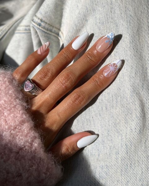 Glossy Visual Idea — Winter Wonderland Nails