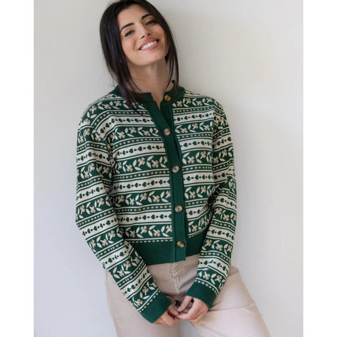 Fair Isle Patterned Knit Cardigan Fair Isle Patterned Knit Cardigan — Cardigan Outfits