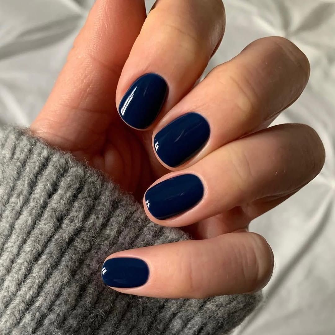 Pale Milky Pink Glossy Medium Almond Pale Milky Pink Glossy Medium Almond — Winter Nail Colors for Women Over 50