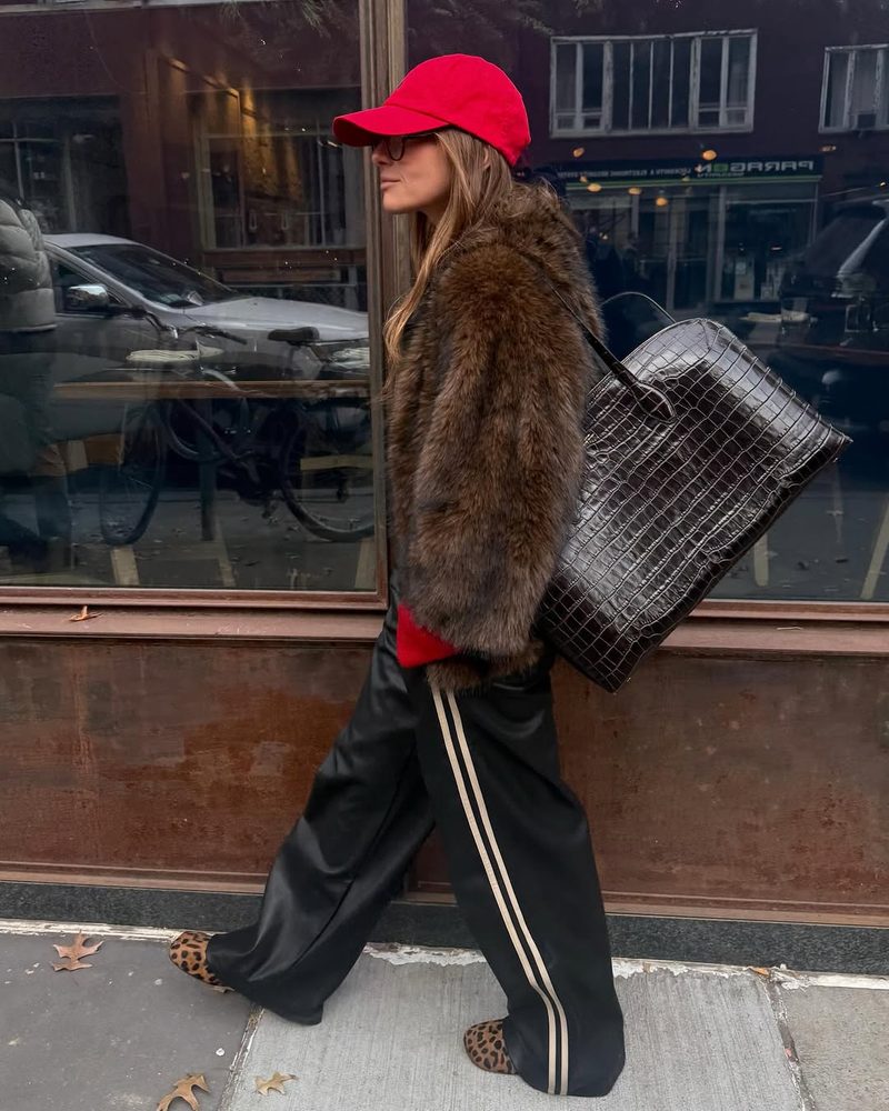 Urban Explorer: Faux Fur Jacket with Casual Layers — December Outfits