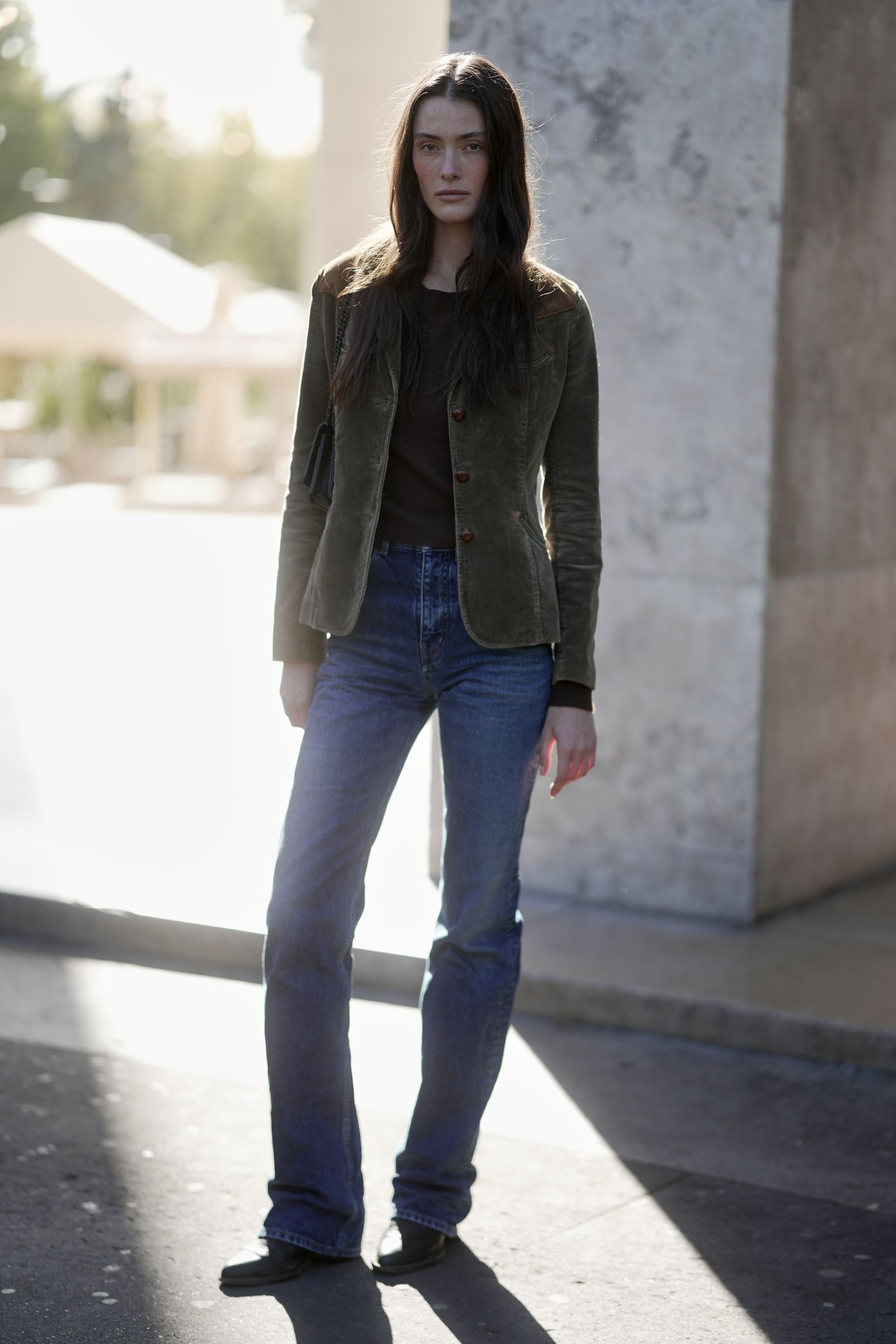 Corduroy Blazer with Straight-Leg Jeans for Smart Casual Corduroy Blazer with Straight-Leg Jeans for Smart Casual — Winter Outfits with Jeans