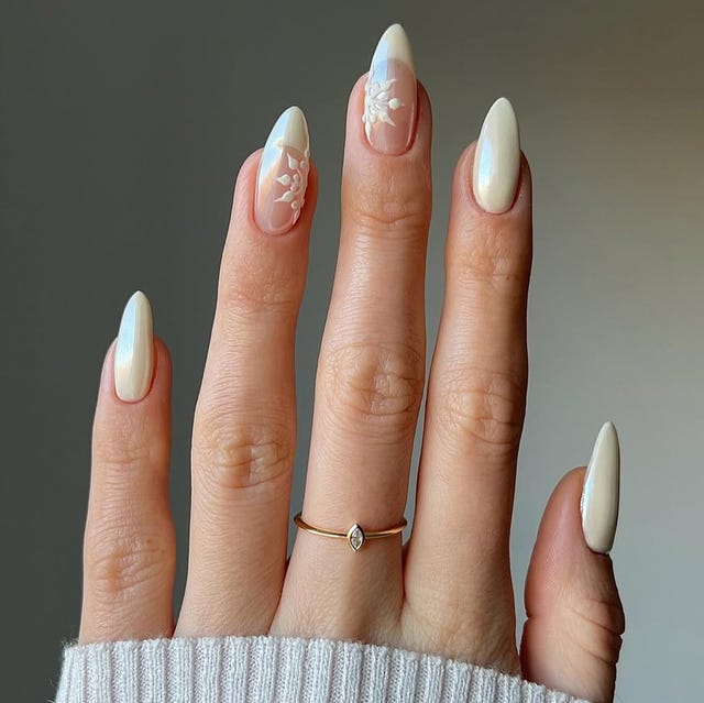 Glossy Visual Idea — Medium Length Winter Nails