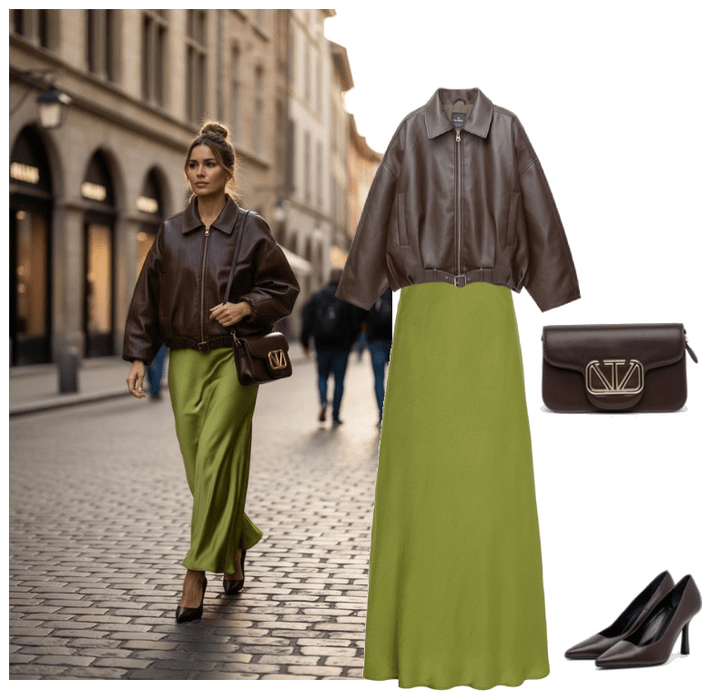Black Pointed-Toe Pumps Outfit Idea Black Pointed-Toe Pumps Outfit Idea — Chocolate Brown Outfits