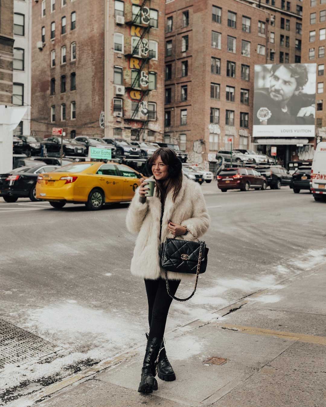 Cream Faux Fur Coat Comfort Cream Faux Fur Coat Comfort — Colorful Winter Outfits