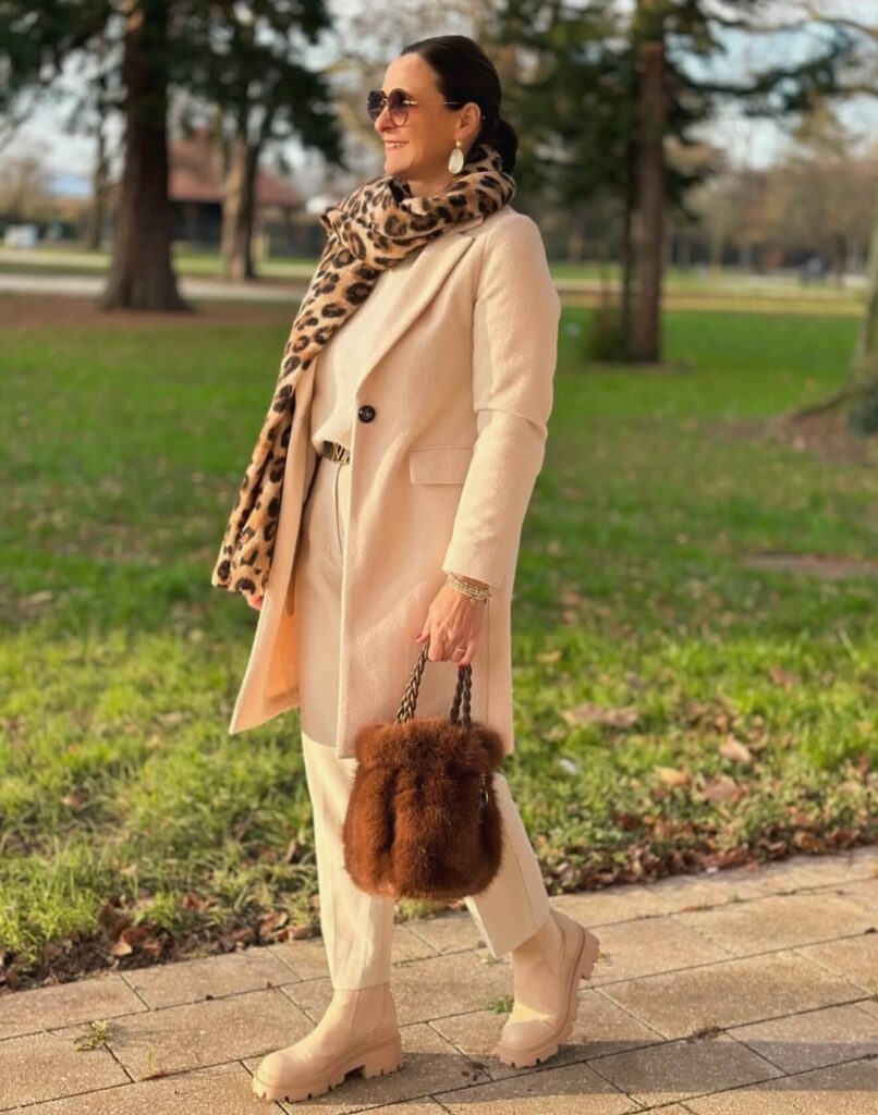 Elegant Wool Coat with Knit Separates — Warm Winter Outfits