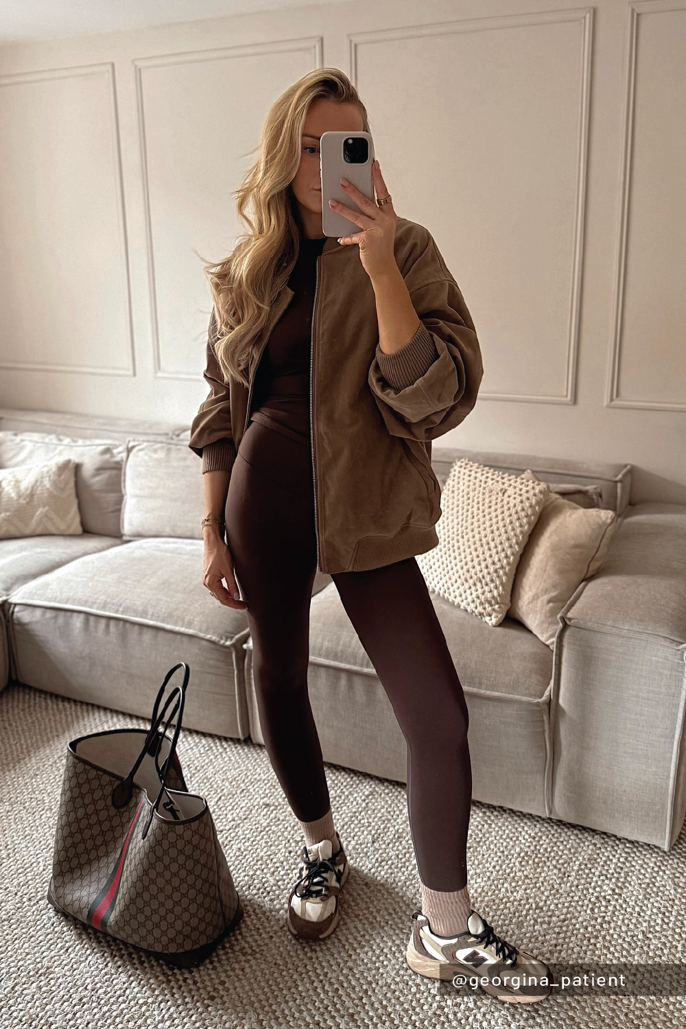 Velvet Bomber Jacket Over Matching Top and Leggings Velvet Bomber Jacket Over Matching Top and Leggings — Winter Athleisure Outfits