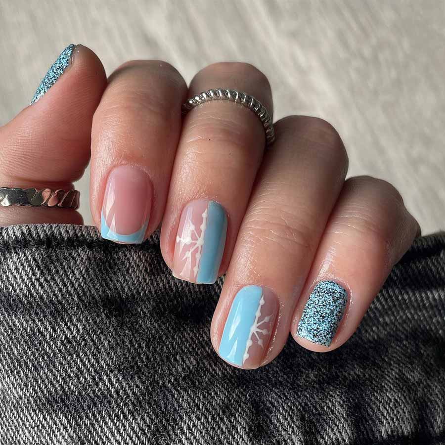 The Single Detail A Reader Notices First Visual Idea — Short Winter Gel Nails