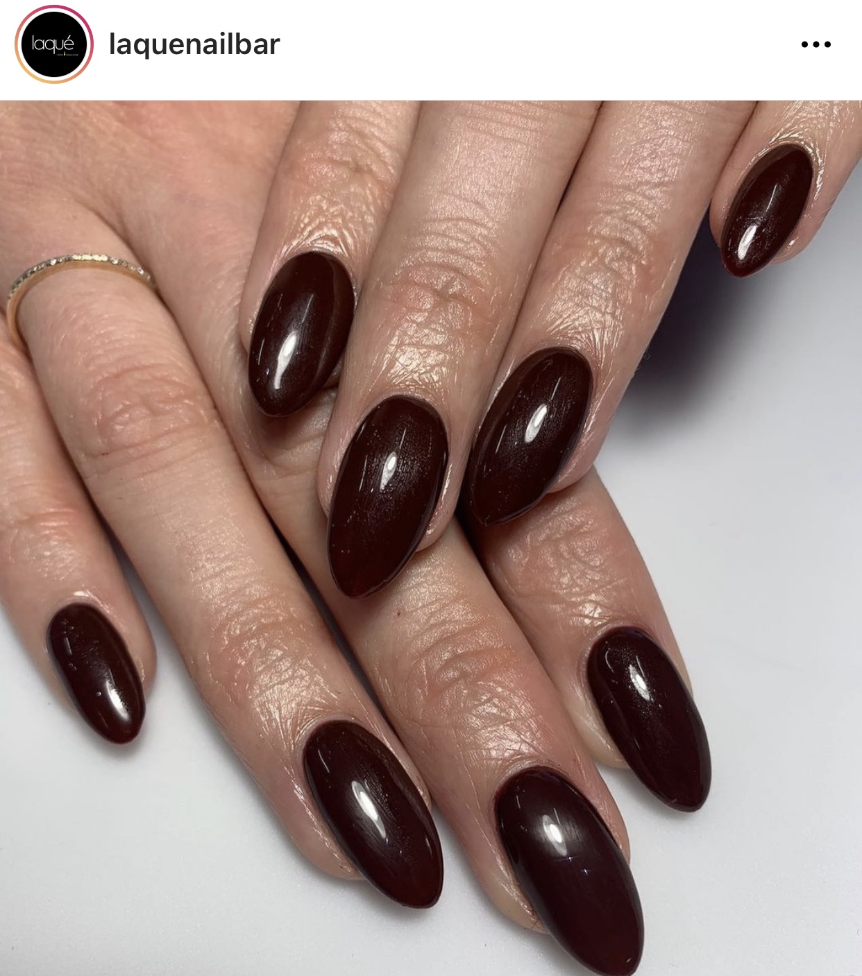 Shimmering Deep Plum Stiletto Nails Shimmering Deep Plum Stiletto Nails — Dark Winter Nails