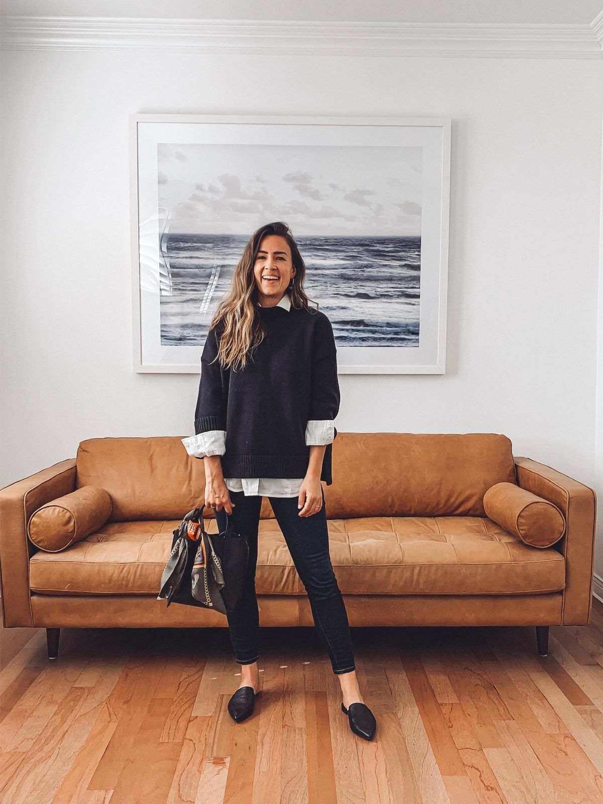 Layered Sweater and Shirt for a Smart Teacher Look Layered Sweater and Shirt for a Smart Teacher Look — Winter Teacher Outfits