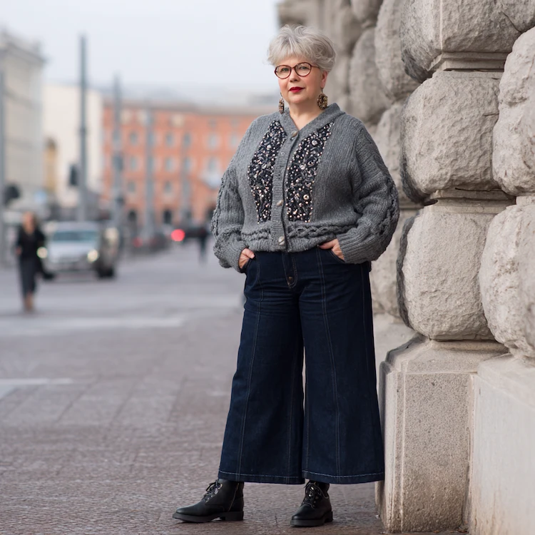 Cozy Cable-Knit Cardigan and Wide-Leg Jeans Cozy Cable-Knit Cardigan and Wide-Leg Jeans — Winter Outfits for Curvy Women