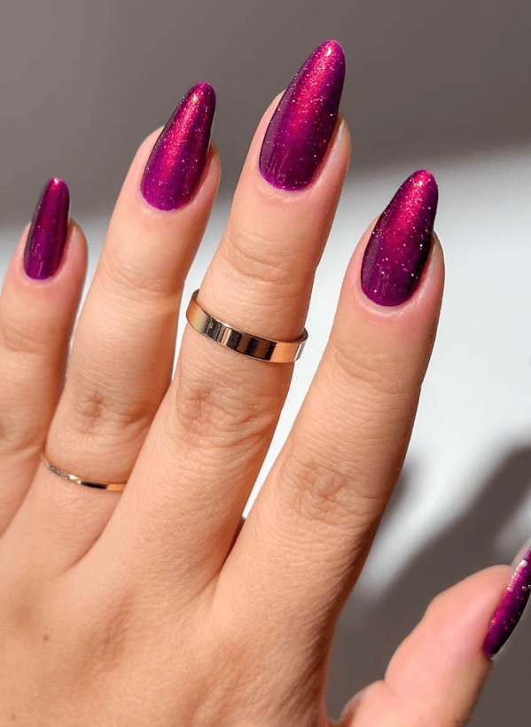 Shimmering Chrome Visual Idea Shimmering Chrome Visual Idea — Winter Nail Colors for Women Over 40