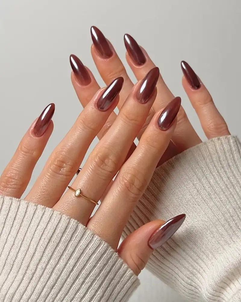 Winter Visual Idea — Simple Winter Nails