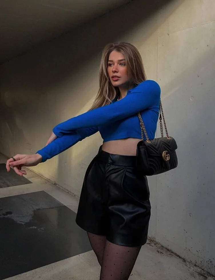 Leather Mini Dress and Trench Coat Combo — Baddie Winter Outfits